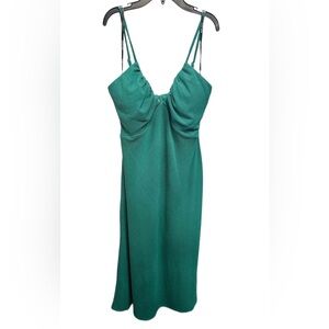 Guess Strapless Green Sleeveless Midi Slip Dress